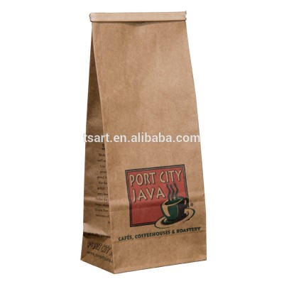 1lb Brown Kraft Paper Resealable Tin Tie food coffee Bag